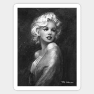 Theo's Marilyn WW black-white Sticker